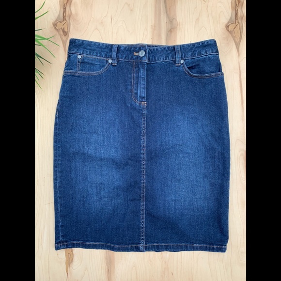Talbots Dresses & Skirts - Talbots midi Jean skirt